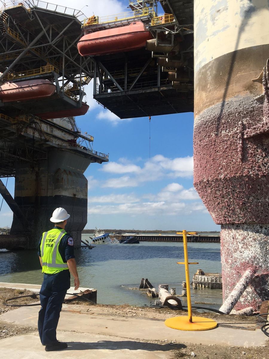Harvey Wrecked Three Towboats at Port Aransas